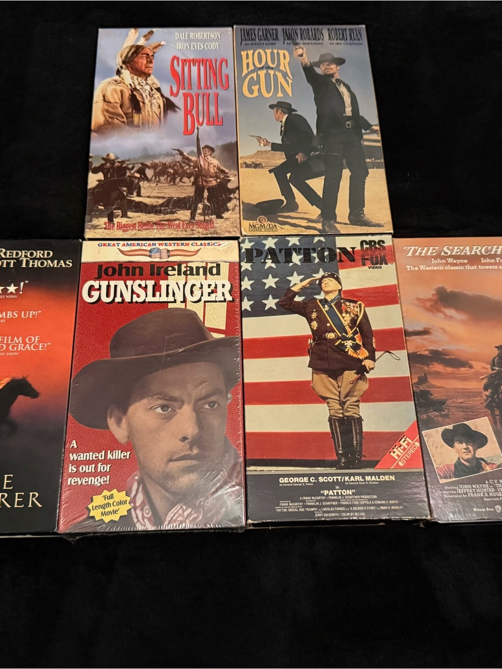 Western Movie VHS Collection - Assorted Classic Covers (Multi-Color)
